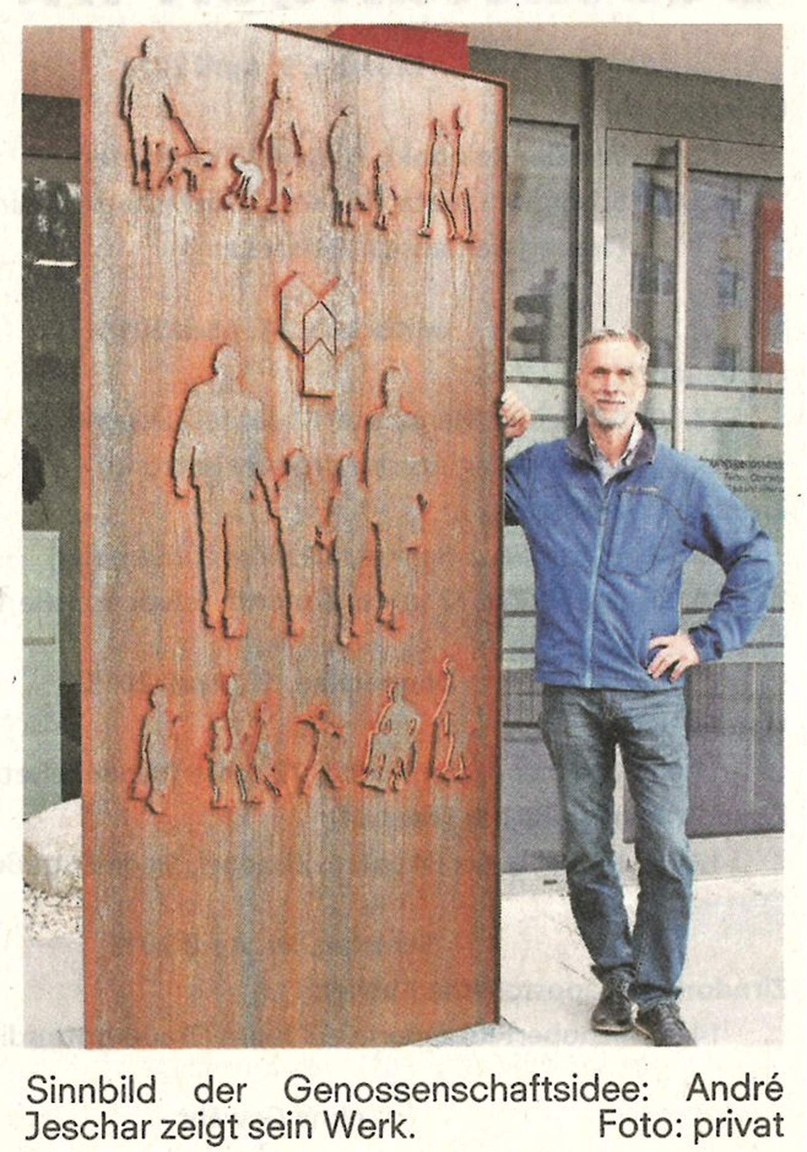Bildhauer André Jeschar beauftragt …