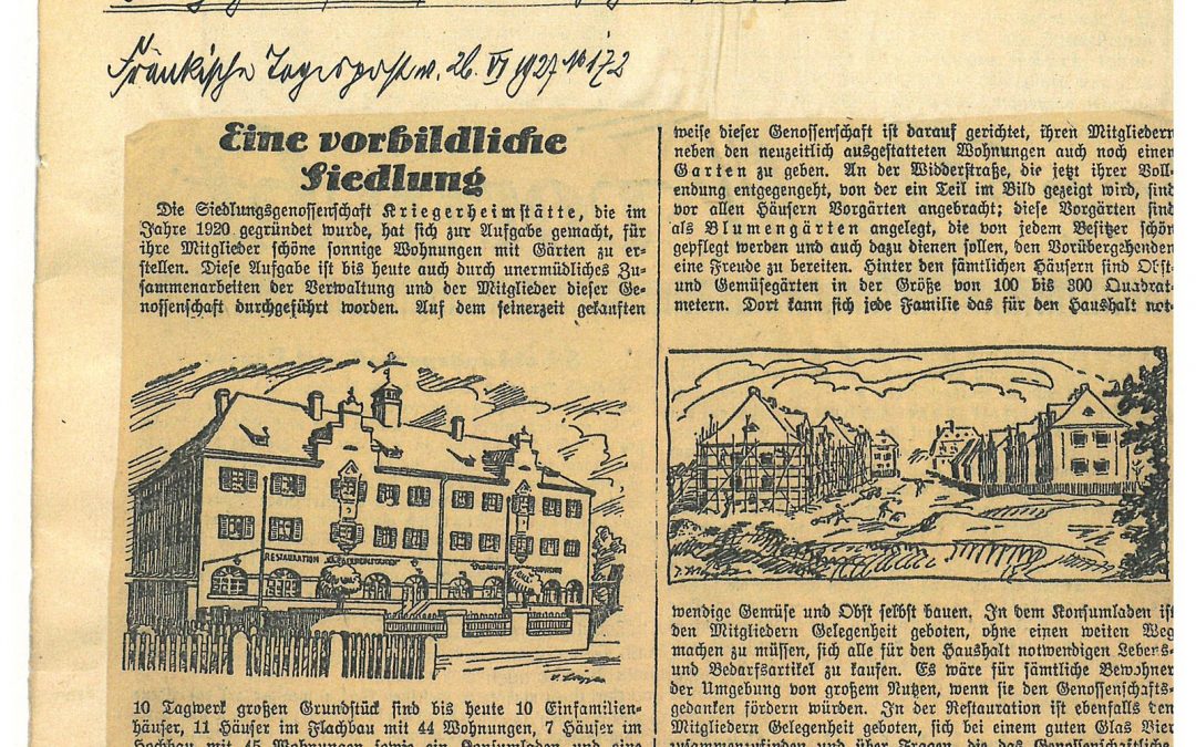 Eine vorbildliche Siedlung …