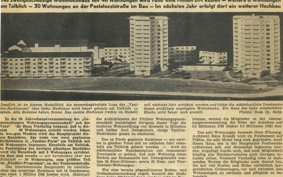 Erstes „Ypsilon-Hochhaus“ am Talblick …