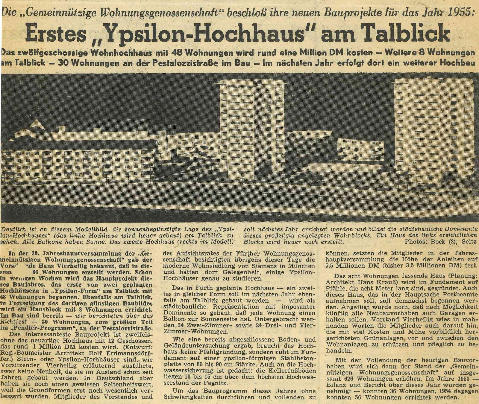 Erstes „Ypsilon-Hochhaus“ am Talblick …