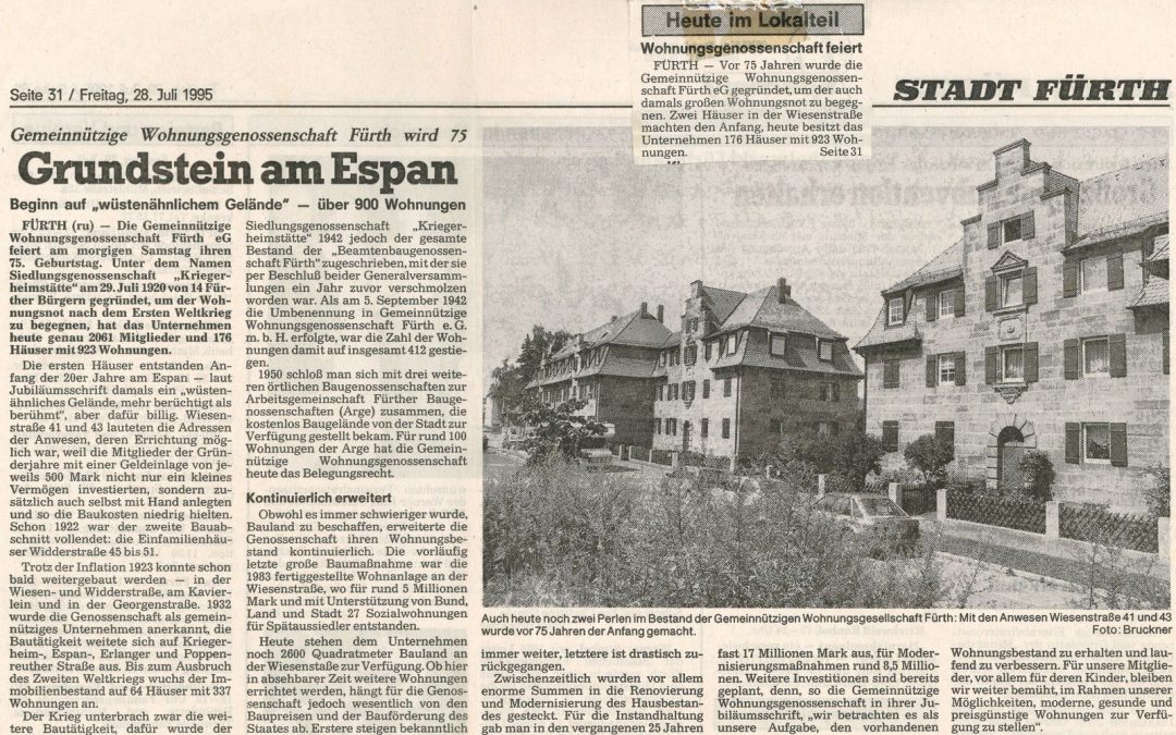 Grundstein am Espan …