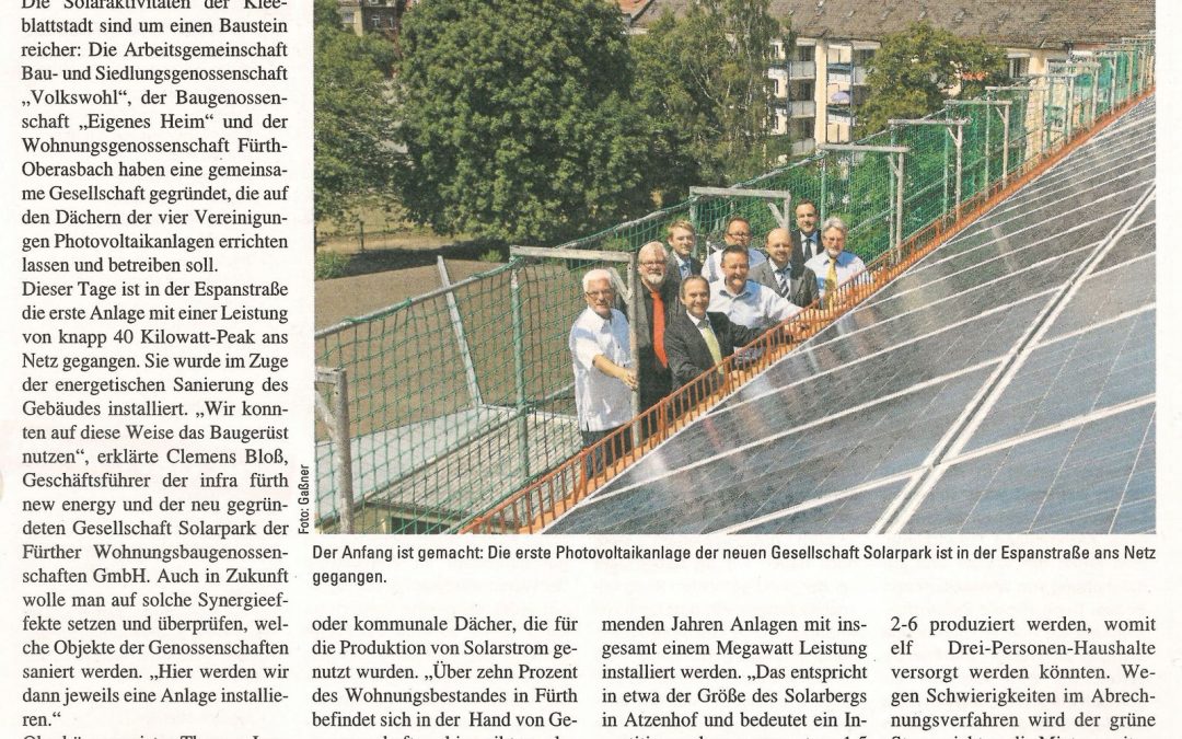 Neugegründete Gesellschaft investiert kräftig in Solarenergie …