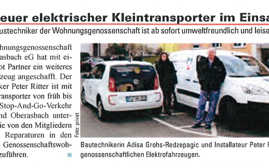 Neuer elektrischer Kleintransporter im Einsatz …
