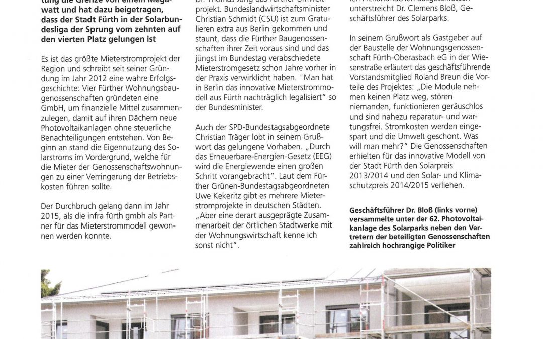 Solarpark – Hochrangige Politiker gratulieren …
