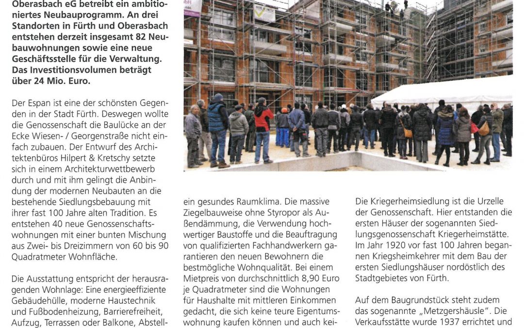 Richtfest für 40 Wohnungen in Fürth …