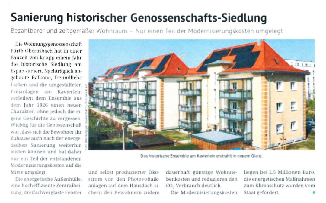 Sanierung historischer Genossenschafts-Siedlung …
