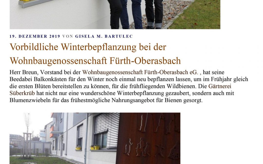 Vorbildliche Winterbepflanzung …