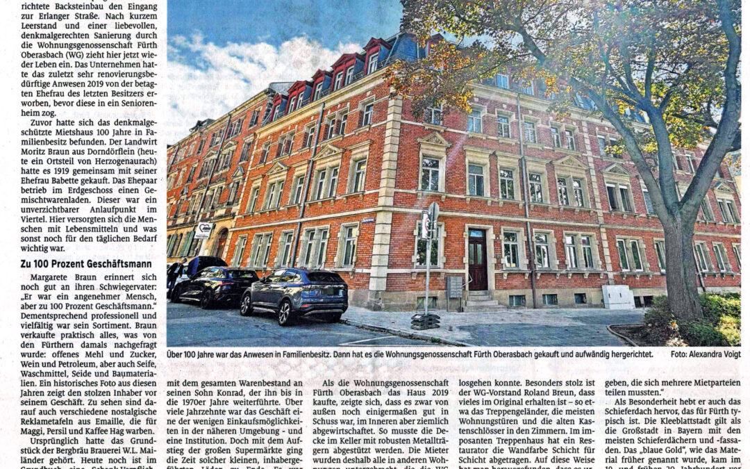 Erlanger Straße 36 – Eine Institution lebt wieder auf