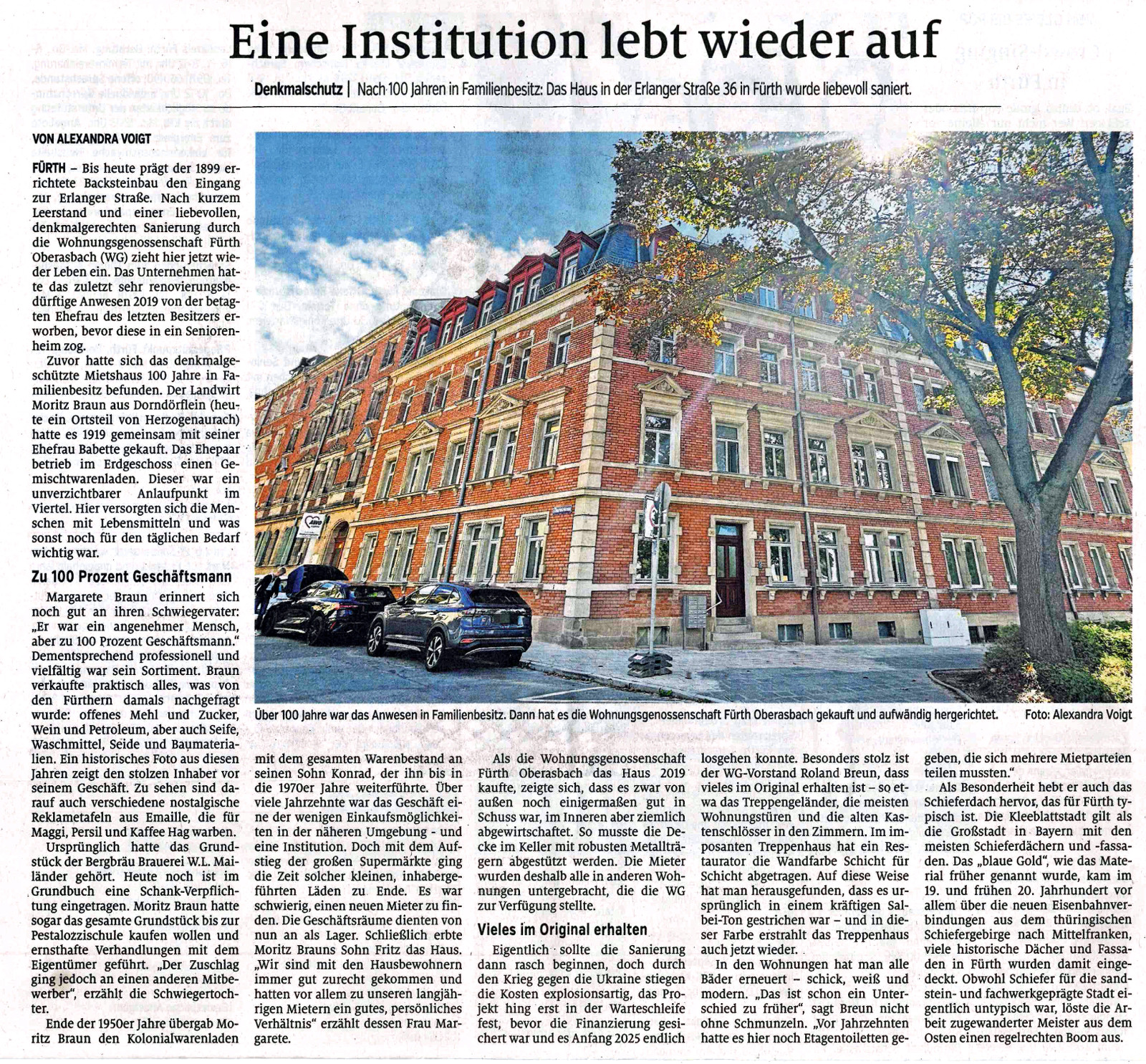 Erlanger Straße 36 – Eine Institution lebt wieder auf